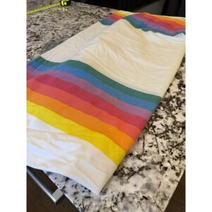 Wamsutta Rainbow Twin Fitted Sheet Retro Stranger Things 70's 80's VTG